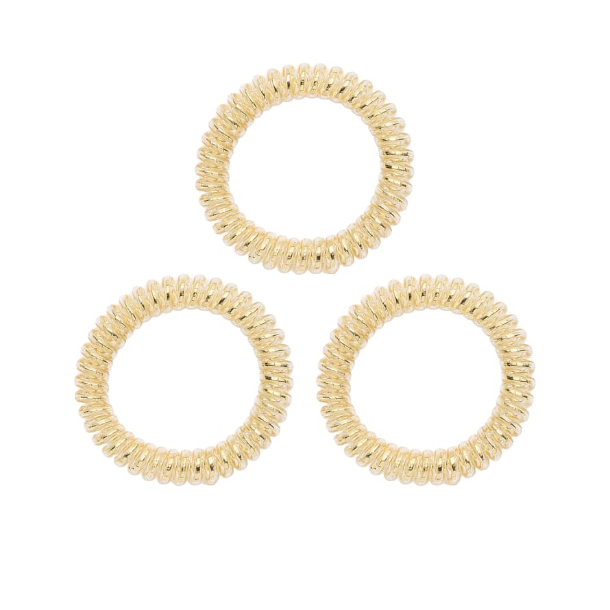 KICKS Beauty Hair Ties Spiral Gold