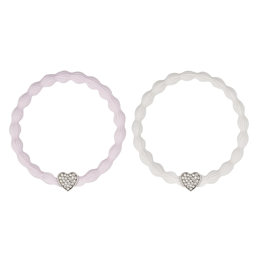 KICKS Beauty Bubble Hair Tie Pink and White Mix 2 pcs