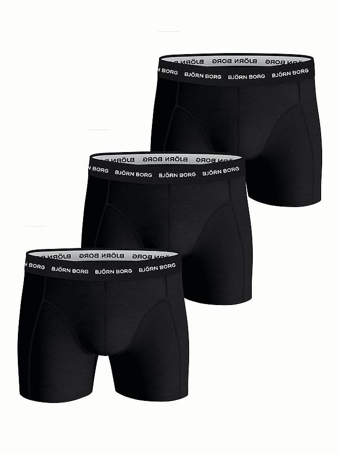 Björn Borg Cotton Stretch Boxer 3 Pak Sort M