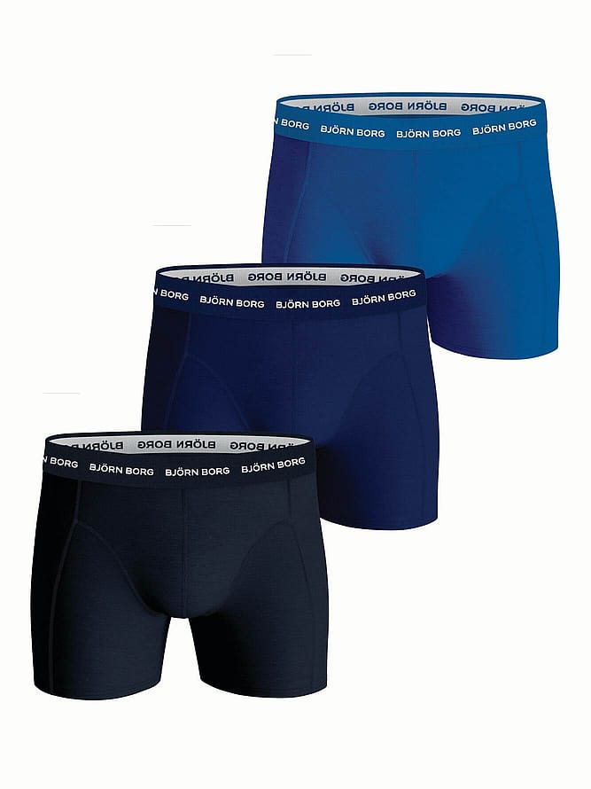 Björn Borg Cotton Stretch Boxer 3 Pak Blue XL