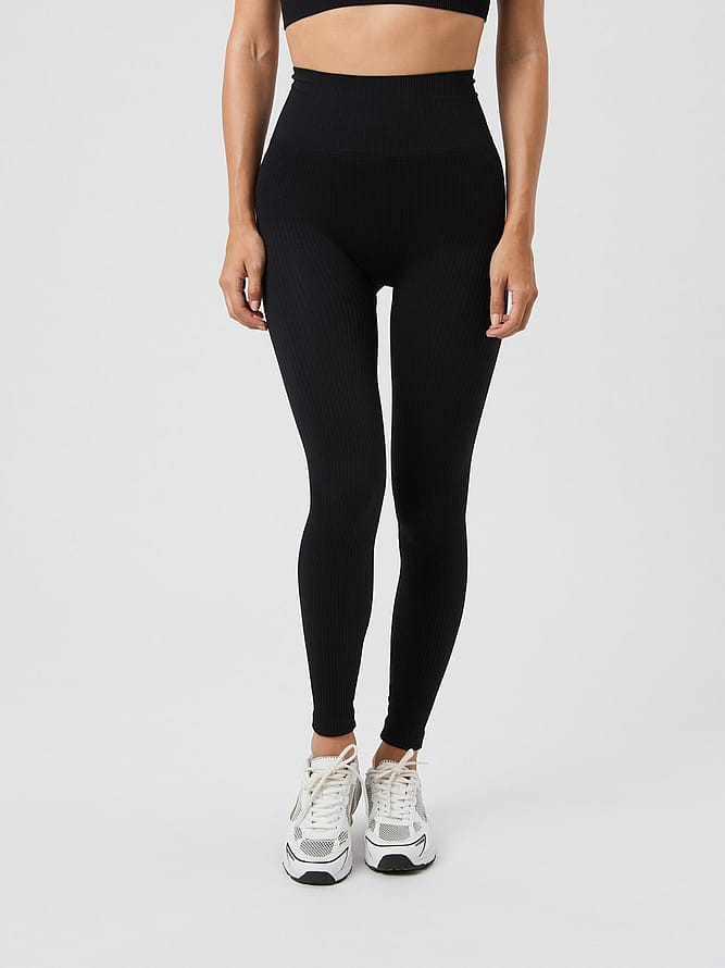Björn Borg Studio Seamless Ribbed Tights Sort L
