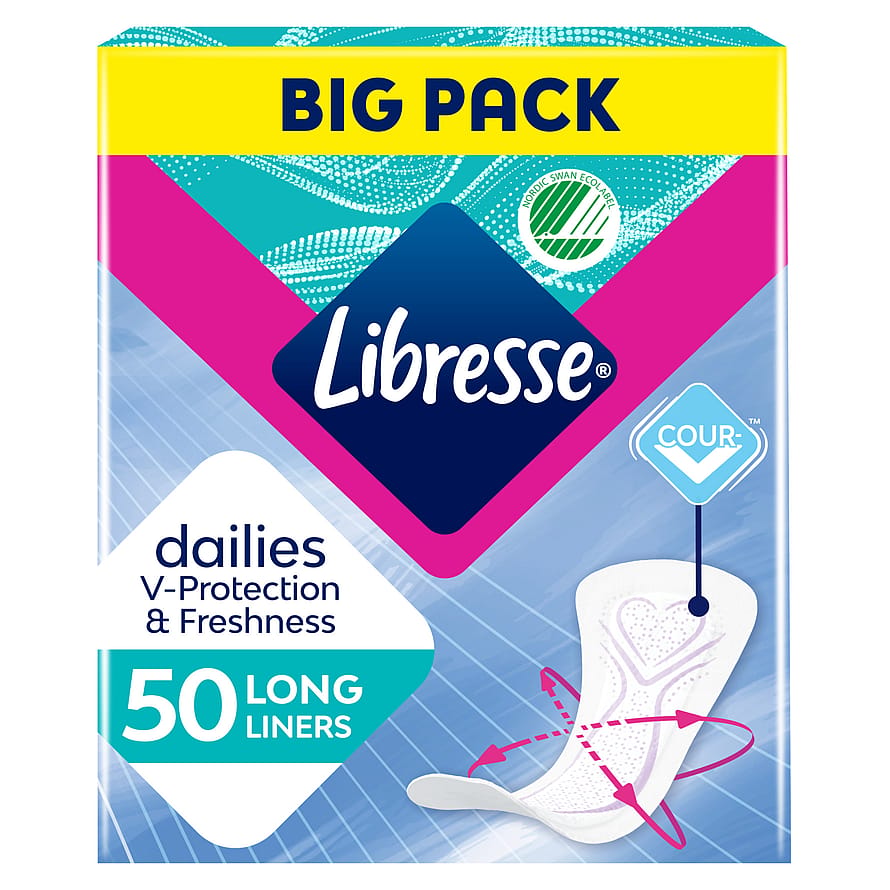 Libresse Trusseindlæg Long 50 stk