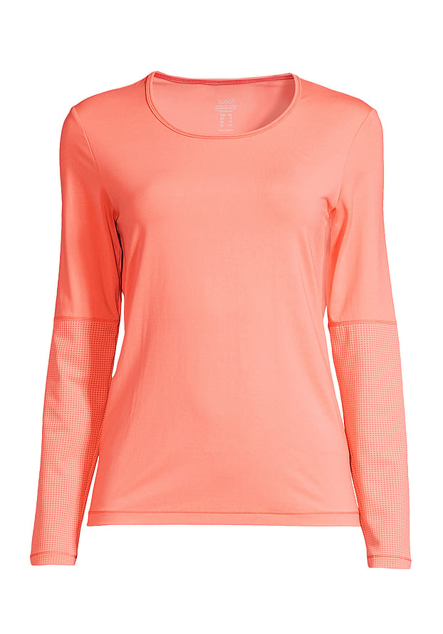 Casall Essential Mesh Detail Long Sleeve Pale Coral 36