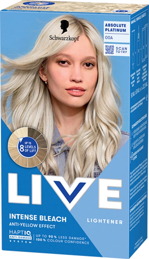 Schwarzkopf LIVE Intense Bleach 00A Absolute Platinum (M) 00A Absolute Platinum