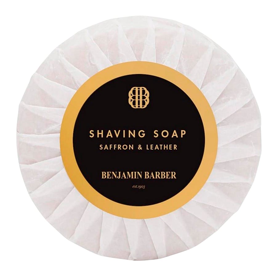 Benjamin Barber Shaving Soap Saffron & Leather 50 g