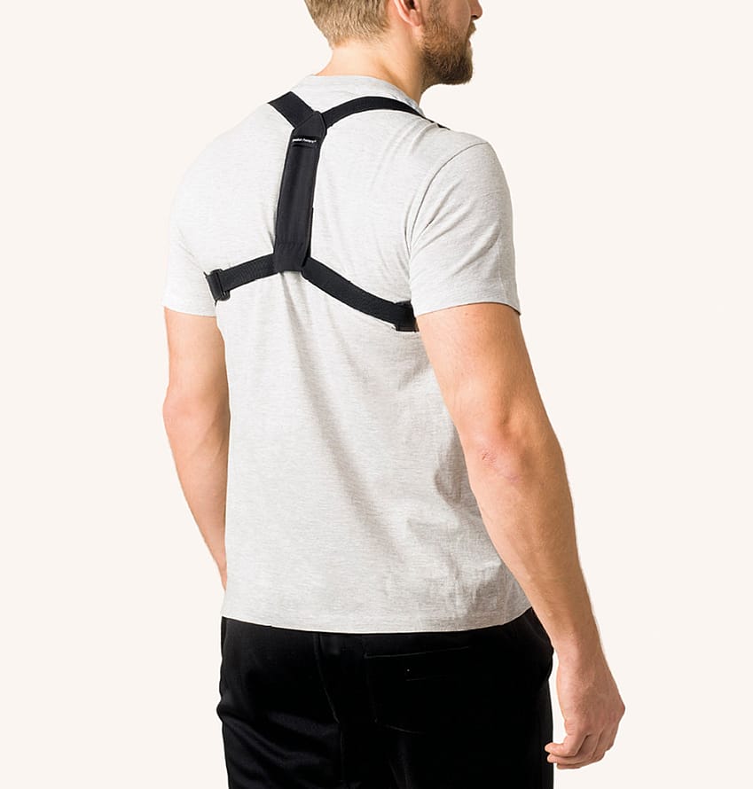 Swedish Posture Flexi Posture Brace Black M-L