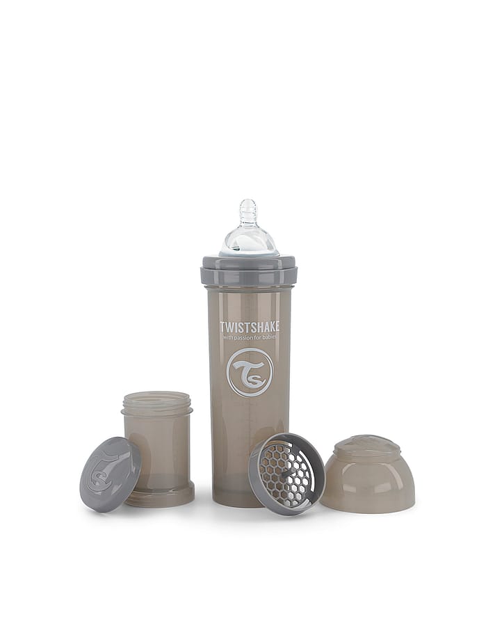 Twistshake Anti-kolik Sutteflaske Grå 330 ml