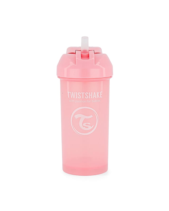 Twistshake Sugerørskop Lyserød 360 ml