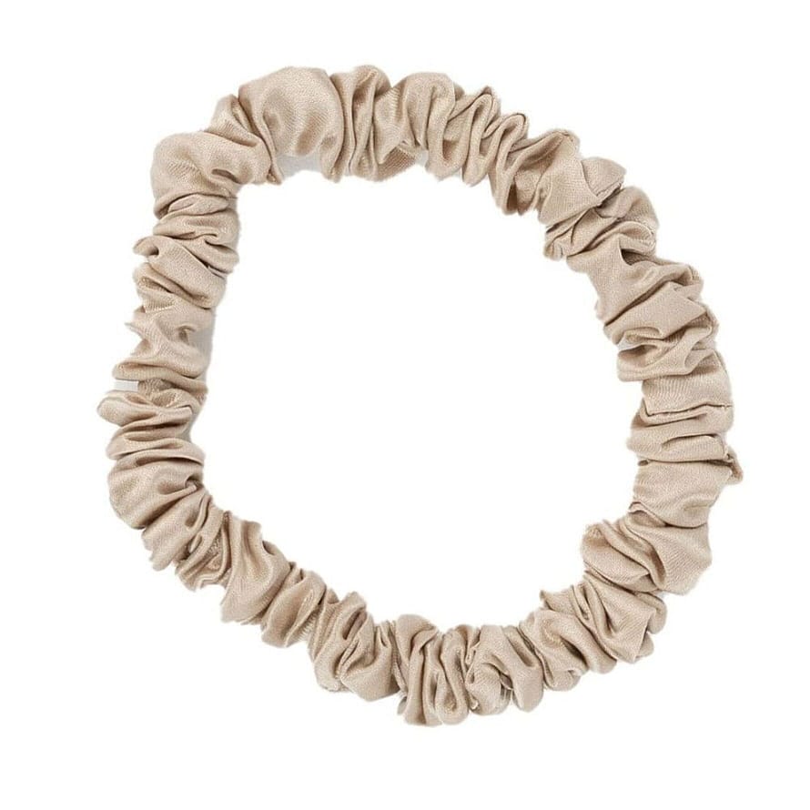 ByBarb Silk Hair Tie Black Beige