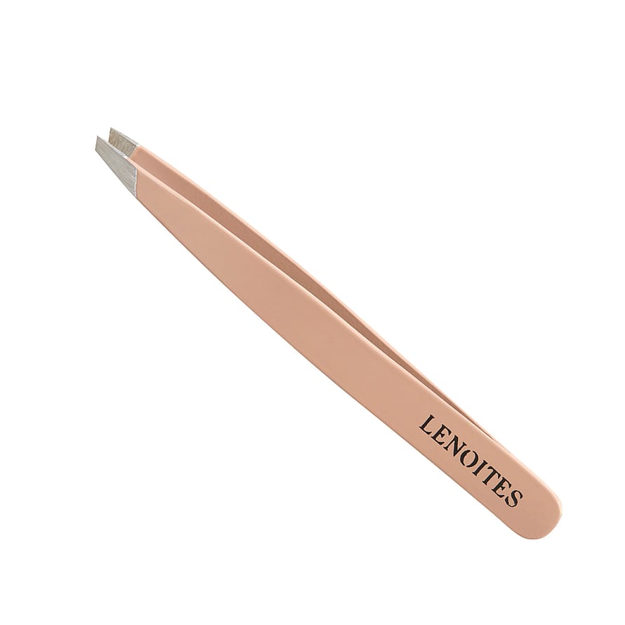 Lenoites Premium Slant Tweezer Pink/Nude