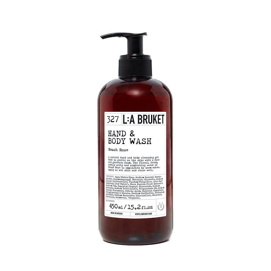 L:A BRUKET 327 Hand & Body Wash Beach Rose 450 ml