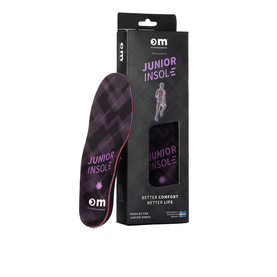 Ortho Movement Junior Insole Sort/Lilla 33