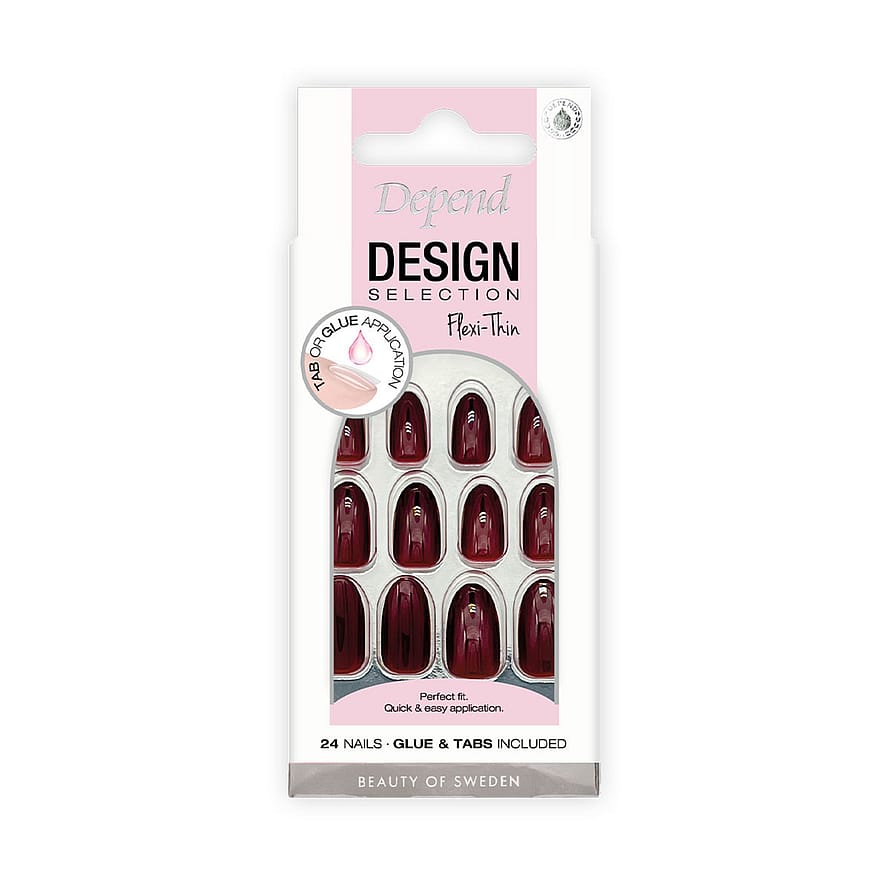 Depend Design Selection Bordeaux Red Medium Oval