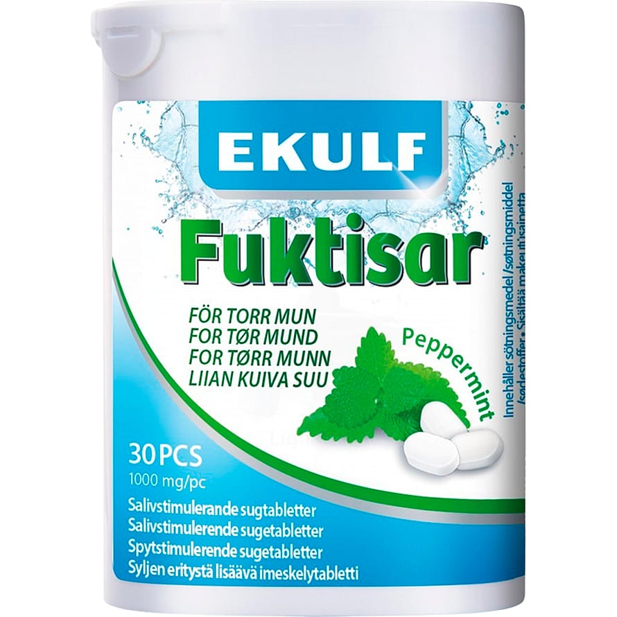 Ekulf Peppermint Sugetabletter 30 stk.