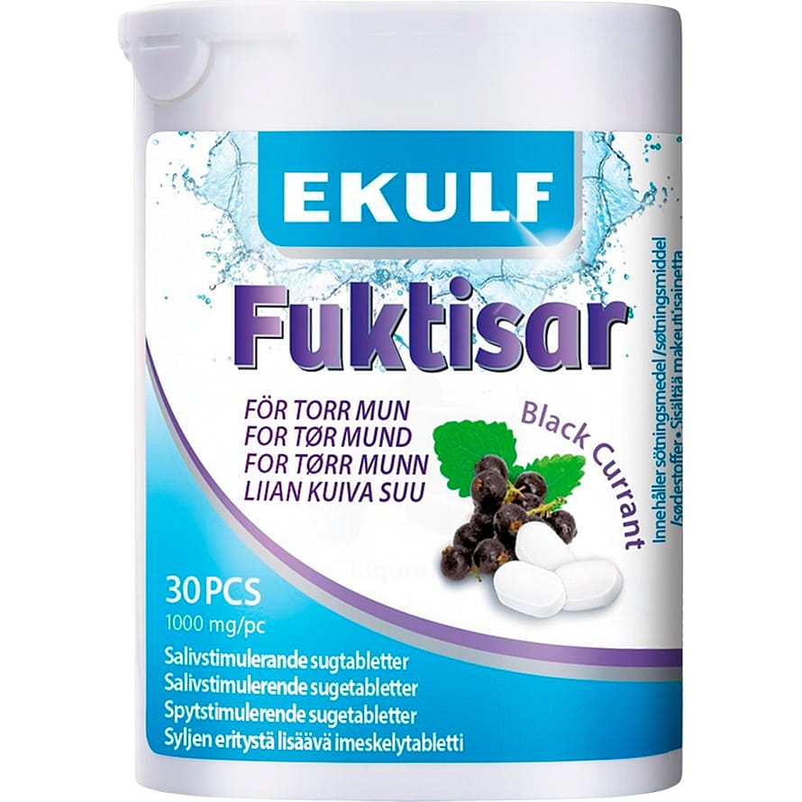 Ekulf Black Currant Sugetabletter 30 stk.