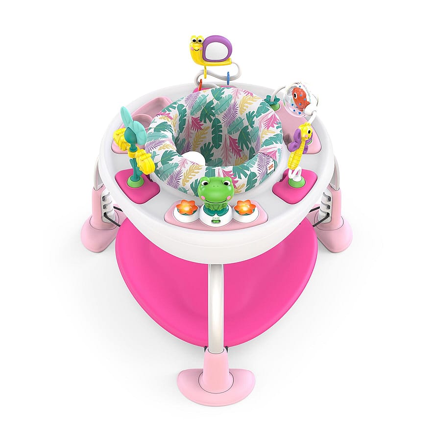 Bright Starts Bounce Bounce Baby 2-i-1 Legetrampolin og Bord