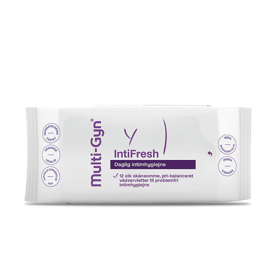 Multi-Gyn IntiFresh Intime Vådservietter 12 stk.