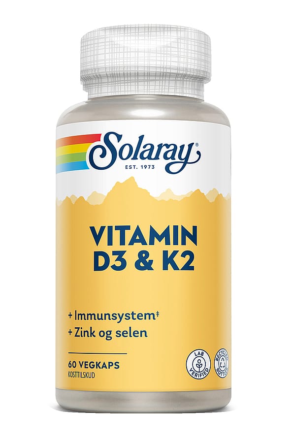 Solaray Vitamin D3 & K2 60 kaps