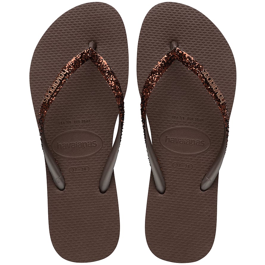 Havaianas Slim Glitter II Dark Brown 39/40