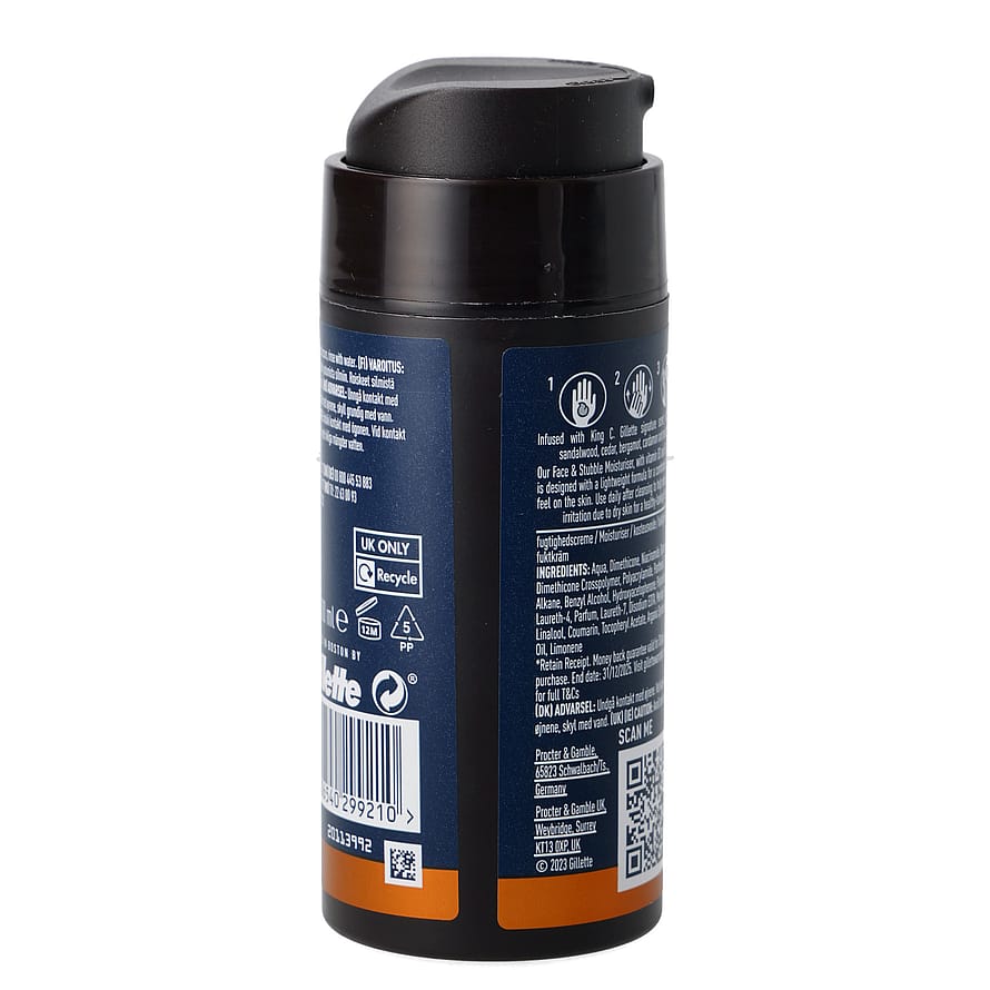 Gillette Face & Stubble Moisturizer 100 ml
