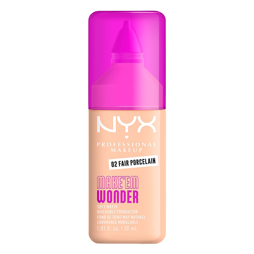 NYX PROFESSIONAL MAKEUP Make Em Wonder Foundation 02 Fair Porcelain
