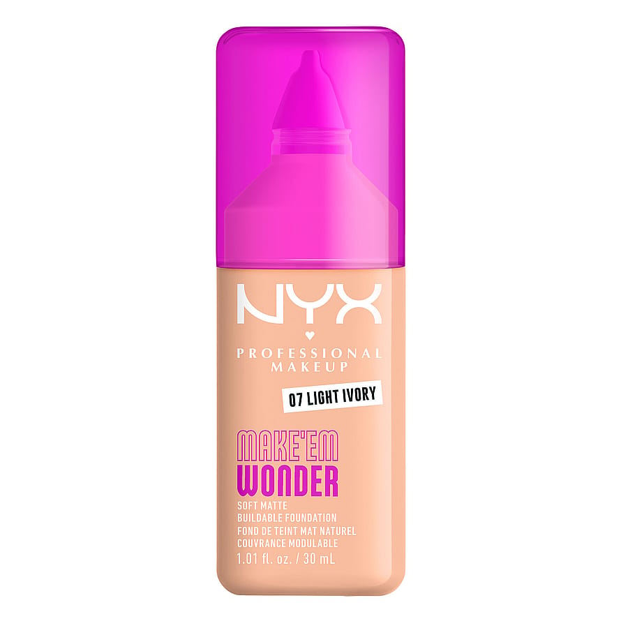 NYX PROFESSIONAL MAKEUP Make Em Wonder Foundation 07 Light Ivory