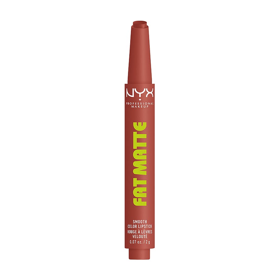 NYX PROFESSIONAL MAKEUP Fat Matte Slick Click Læbepomade 04 Rose Robe