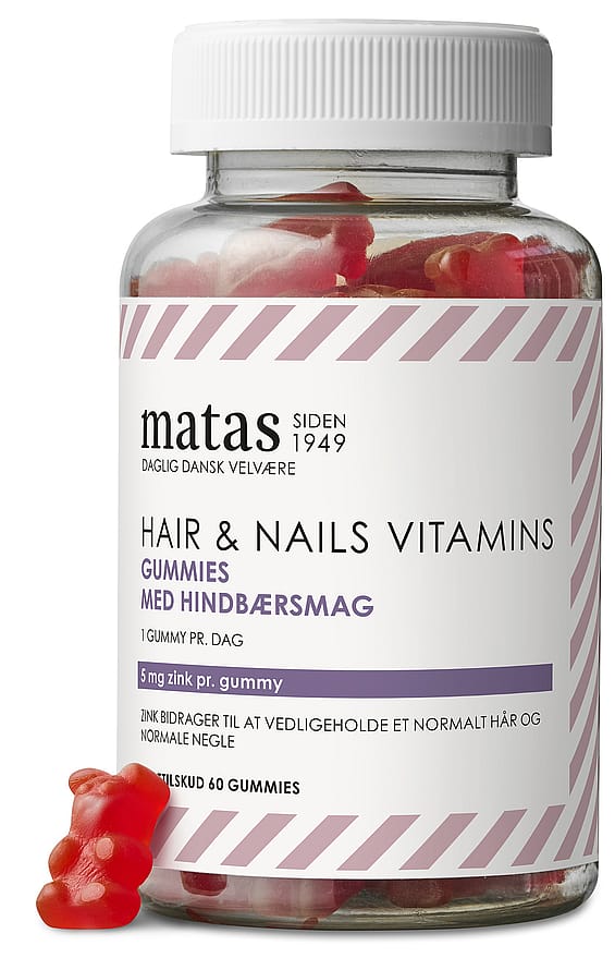 Matas Striber Hair & Nails Vitamins Gummies 60 stk.