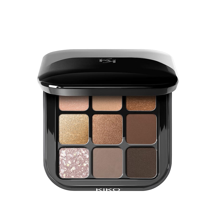 Kiko Milano Glamour Multi Finish Eyeshadow Palette 01 Earth Tones