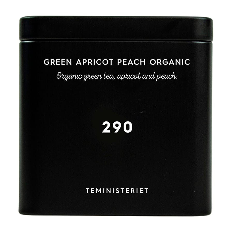 Teministeriet Signature Tea Tin 290 Green Apricot Peach Organic 100 g