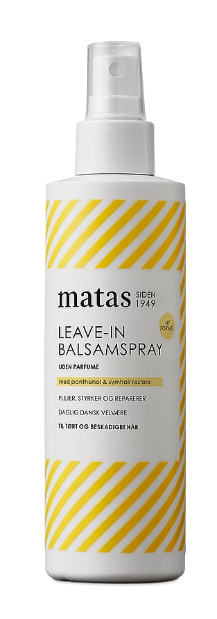 Matas Striber Leave-In Balsamspray til Tørt og Beskadiget Hår Uden Parfume 200 ml