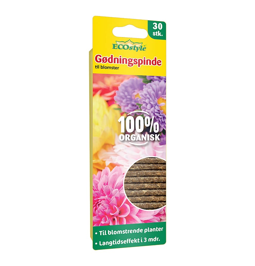 ECOstyle Blomster gødningspinde 30 stk.