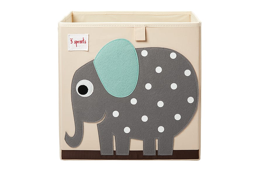 3 Sprouts Opbevaringskasse Elefant