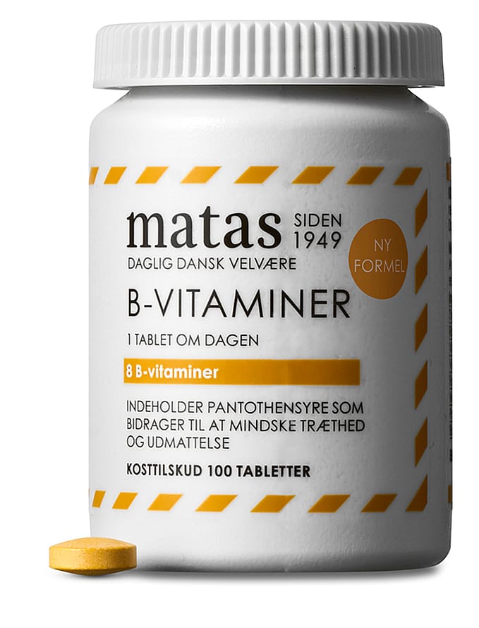 Matas Striber B- Vitaminer 100 tabl.
