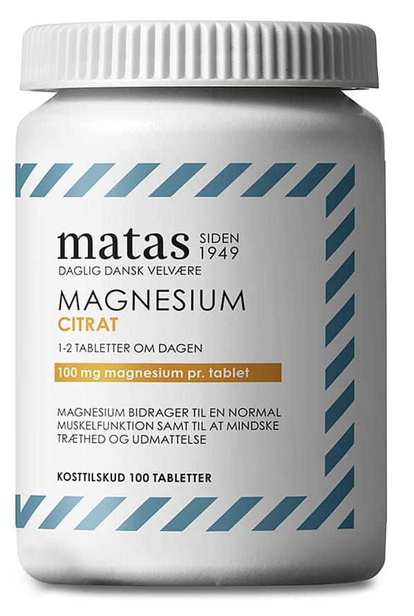 Matas Striber Magnesium Citrat 100 tabl.