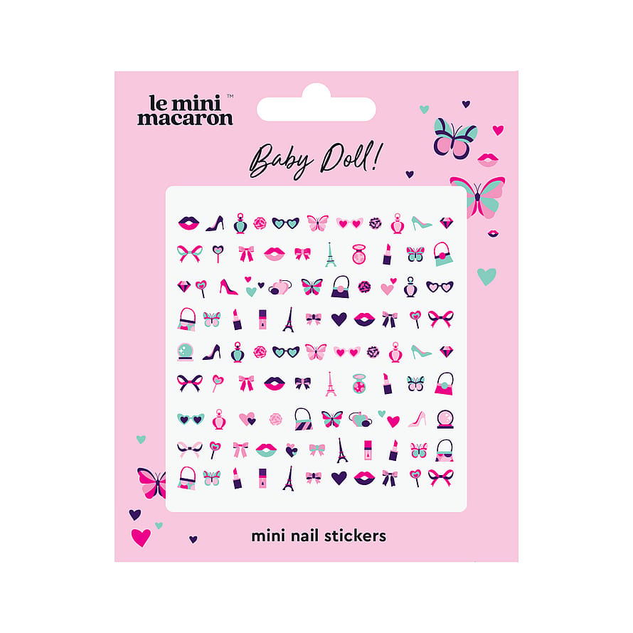 Le mini macaron Mini Nail Art Stickers Baby Doll
