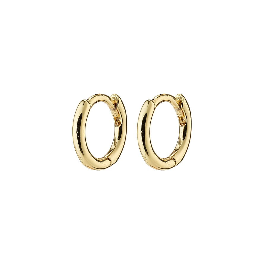 Pilgrim Eanna Genanvendt Huggie Hoops Guld Belagt