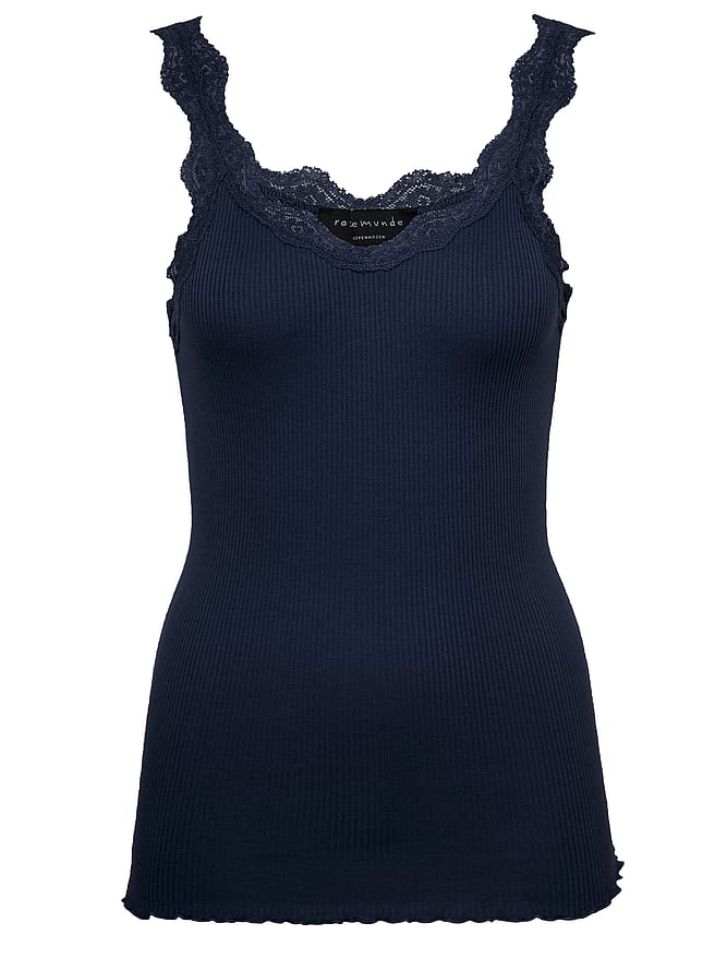 Rosemunde Øko Top med Blonde Dark Blue M