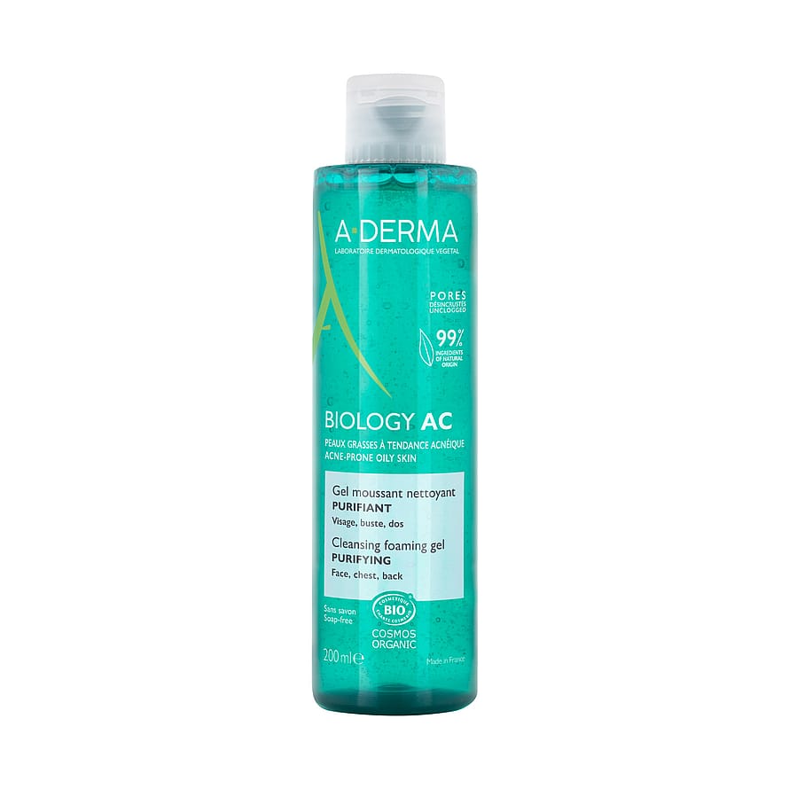 A-DERMA Biology AC Purifying Cleansing Foaming Gel 200 ml