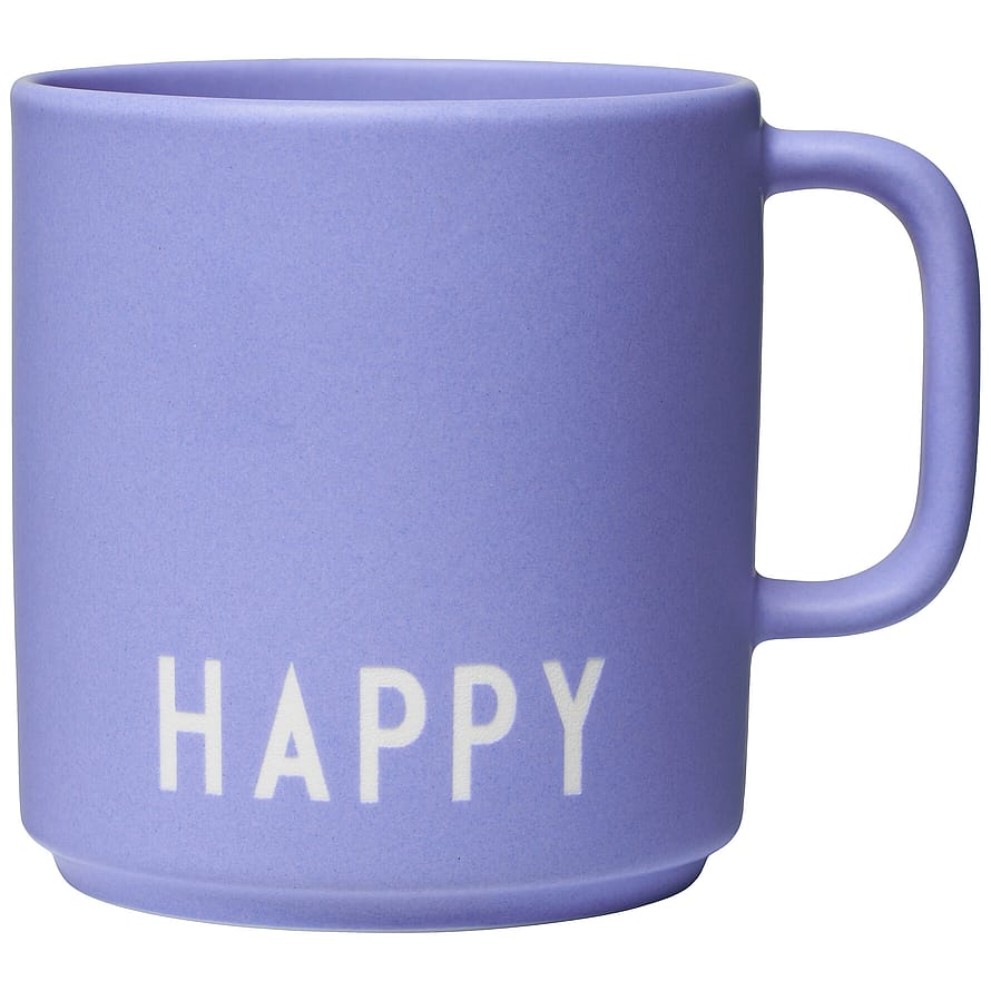 Design Letters Favorit Kop med Hank Happy Purple