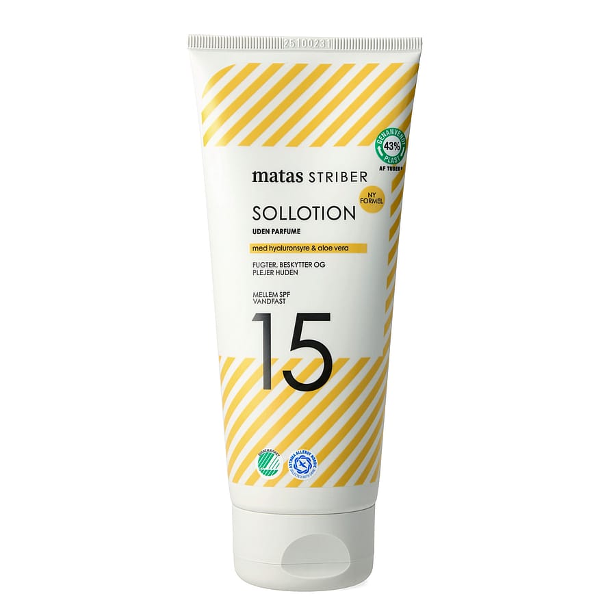 Matas Striber Sollotion SPF 15 Uden Parfume 200 ml