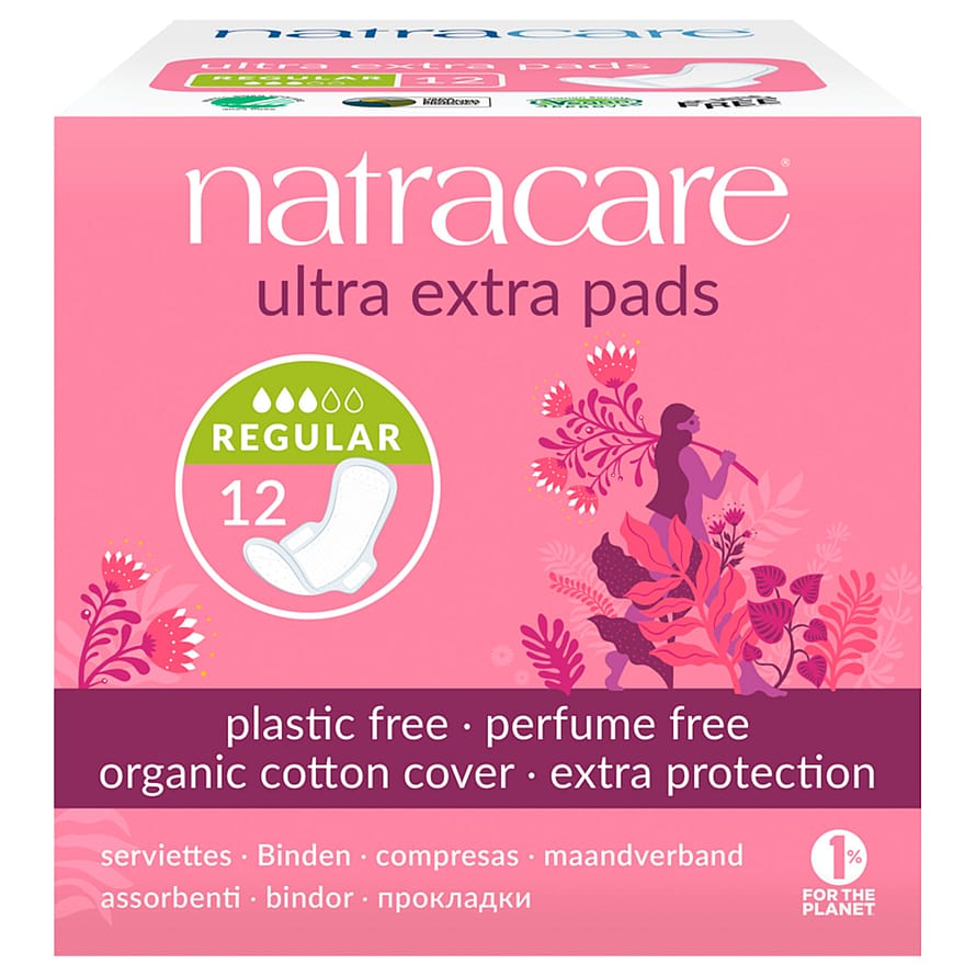 Natracare Ultra Extra Bind Normal 12 stk.