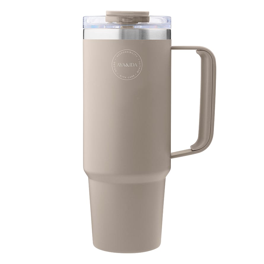 AYA&IDA Genanvendelig Termo To-Go Kop 885 ml Cream Beige