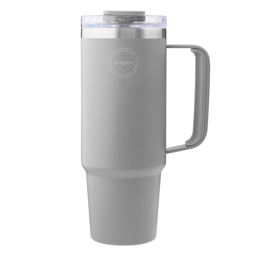 AYA&IDA Genanvendelig Termo To-Go Kop 885 ml Light Grey