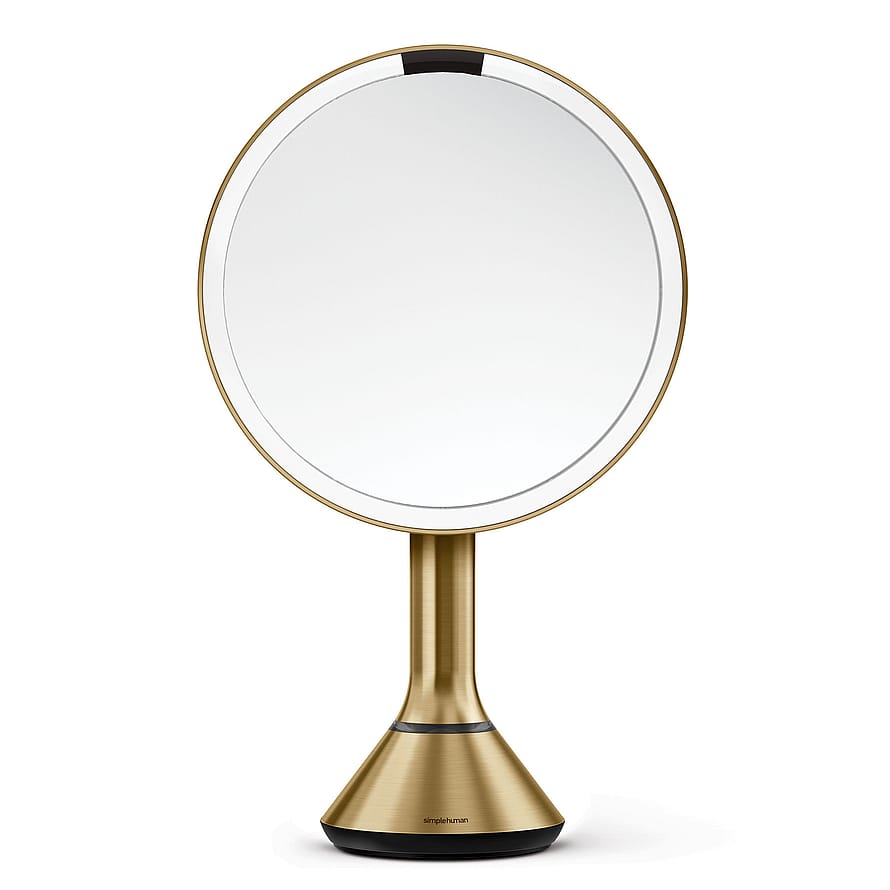 Simplehuman Sensor KosmetikSpejl  touch styring Messing X5