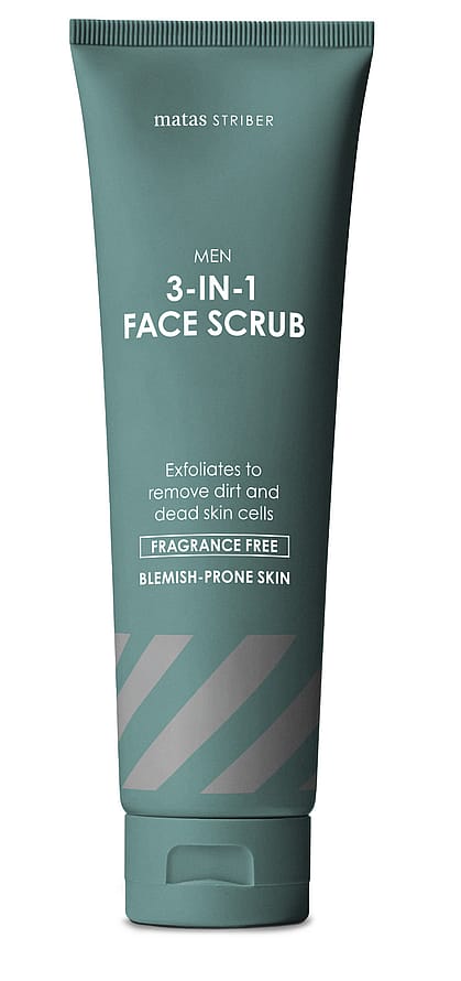 Matas Striber Men 3-in-1 Face Scrub til Uren Hud 150 g