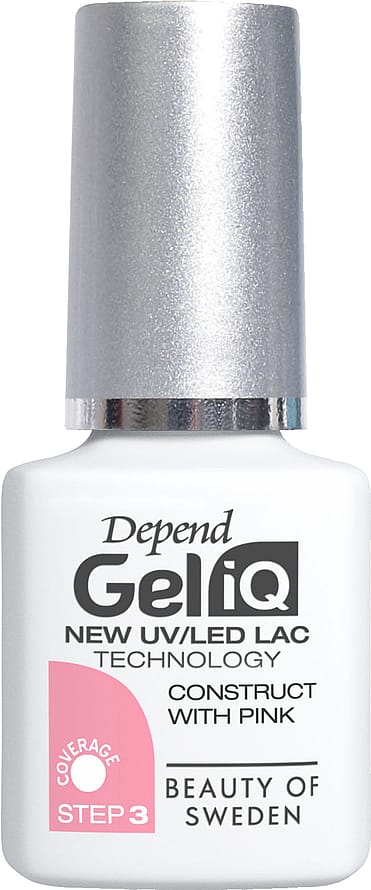 Depend Gel iQ Polish, Step 3 Construct With Pink
