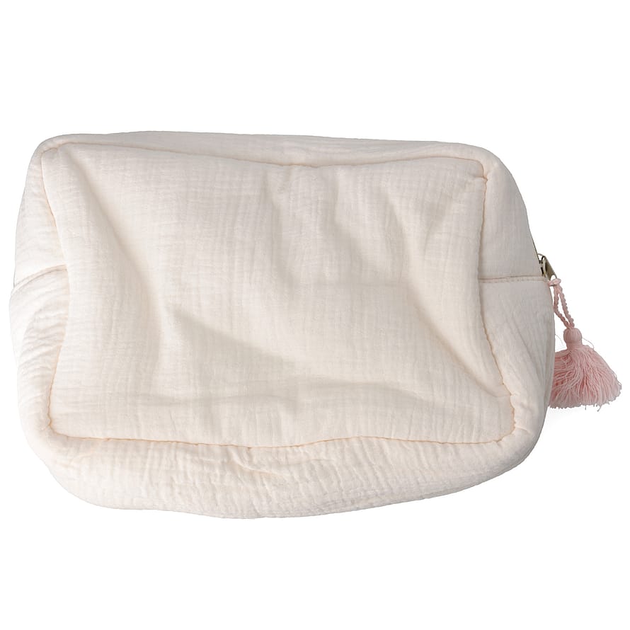M.COSMETICS Muslin Beauty Bag Rose 27x12x16 cm