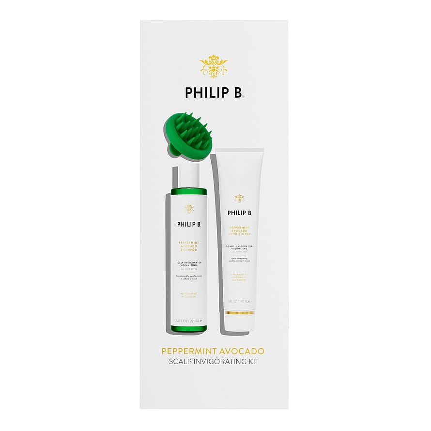 Philip B Peppermint Avocado Scalp Invigorating Kit Gaveæske 200 ml + 178 ml