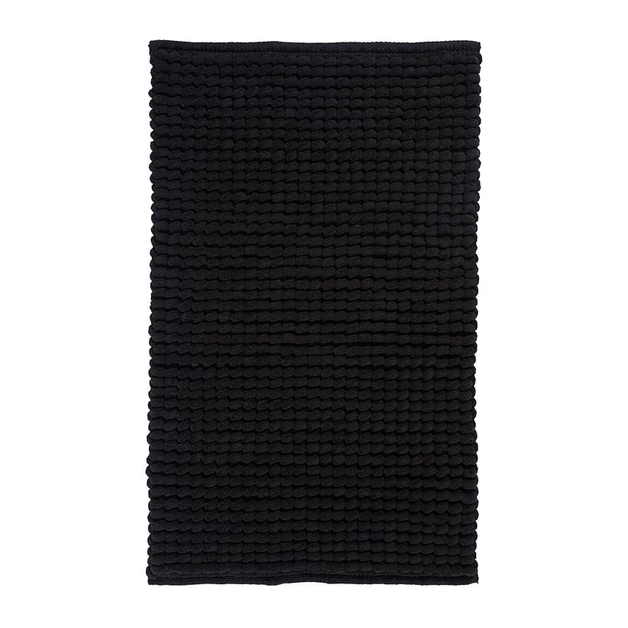 Aquanova Axel Bademåtte Sort 60 x 100 cm